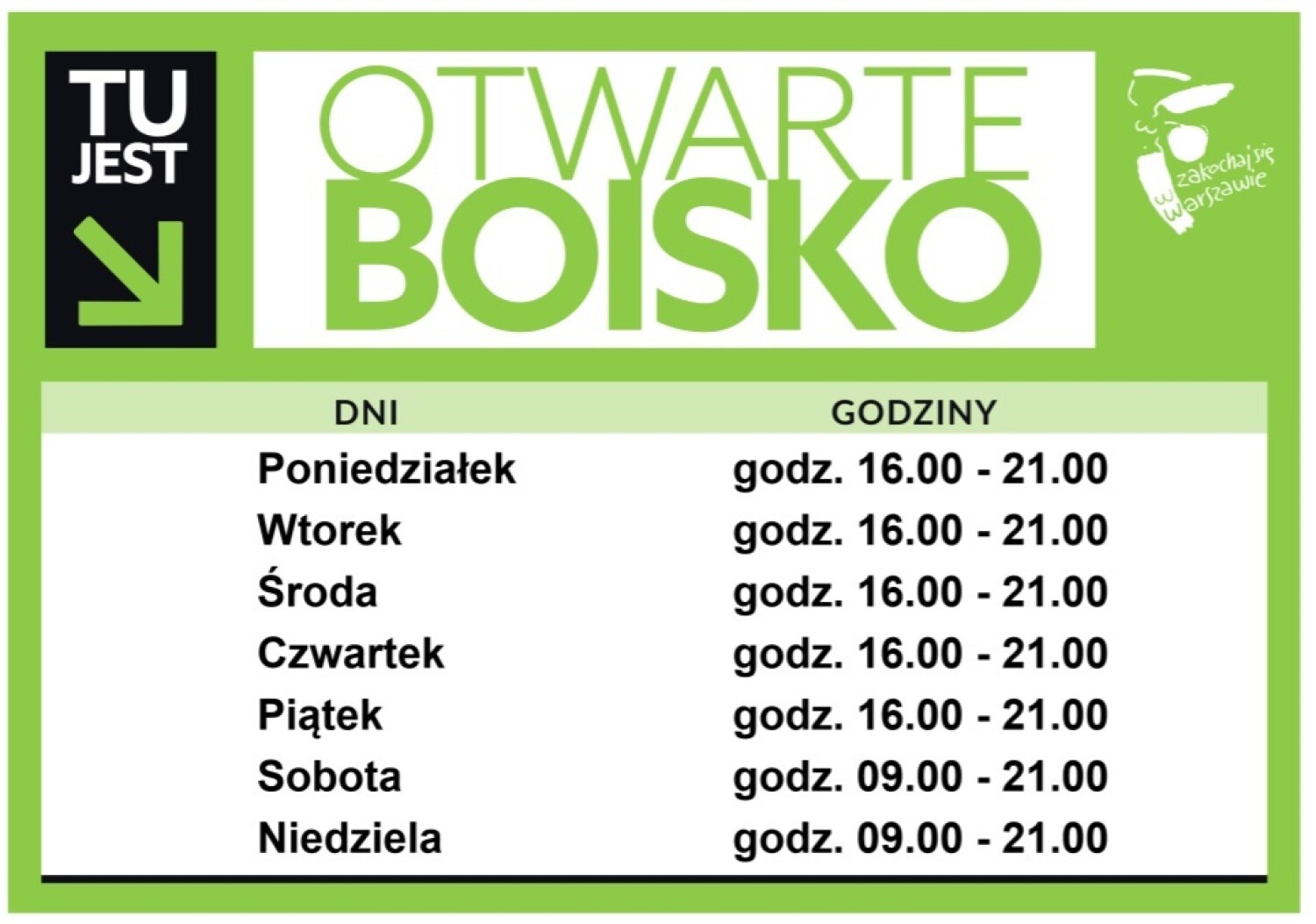 Dostępność Boiska Szkolnego