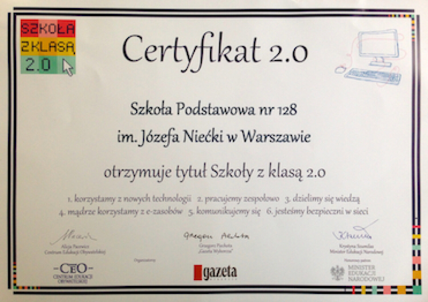 SZKOŁA Z KLASĄ 2.0.
